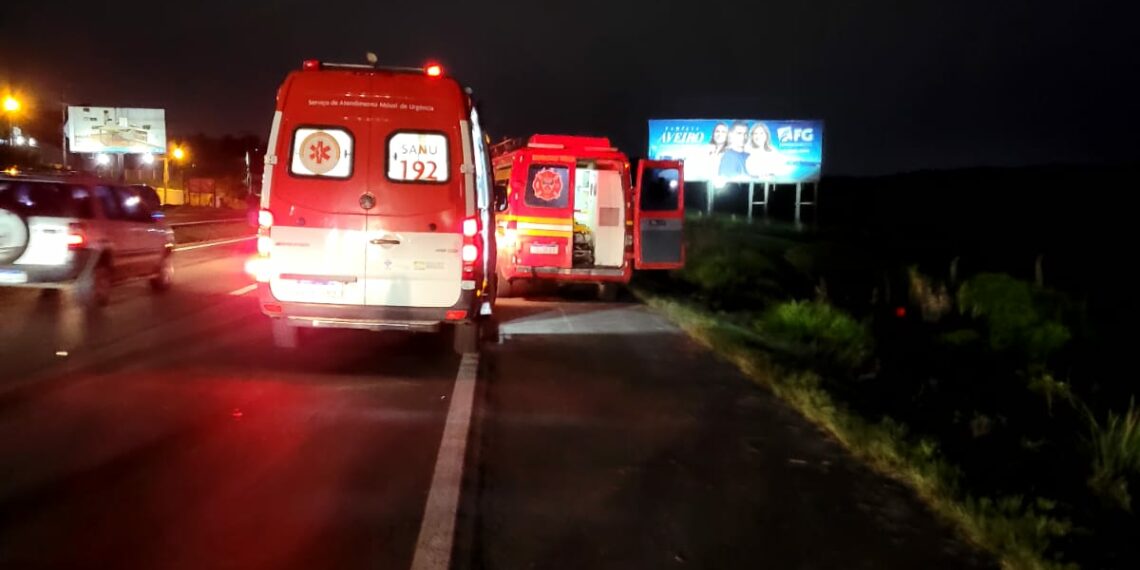 Veículo capota na RS-239 em trecho de Araricá