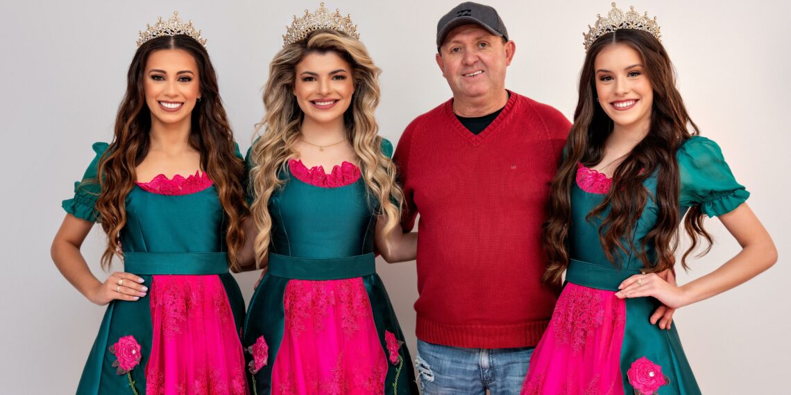 Trajes oficiais da Corte da 38ª Festa das Rosas seguem o conceito da flor