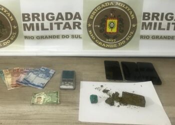 Brigada Militar de Nova Hartz efetua prisão por tráfico de drogas