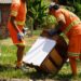 Secretarias de Obras e Meio Ambiente trabalham na limpeza pós-enchente em Campo Bom