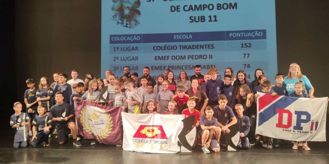 Melhores da 37ª Olimpíada Estudantil de Campo Bom recebem premiação