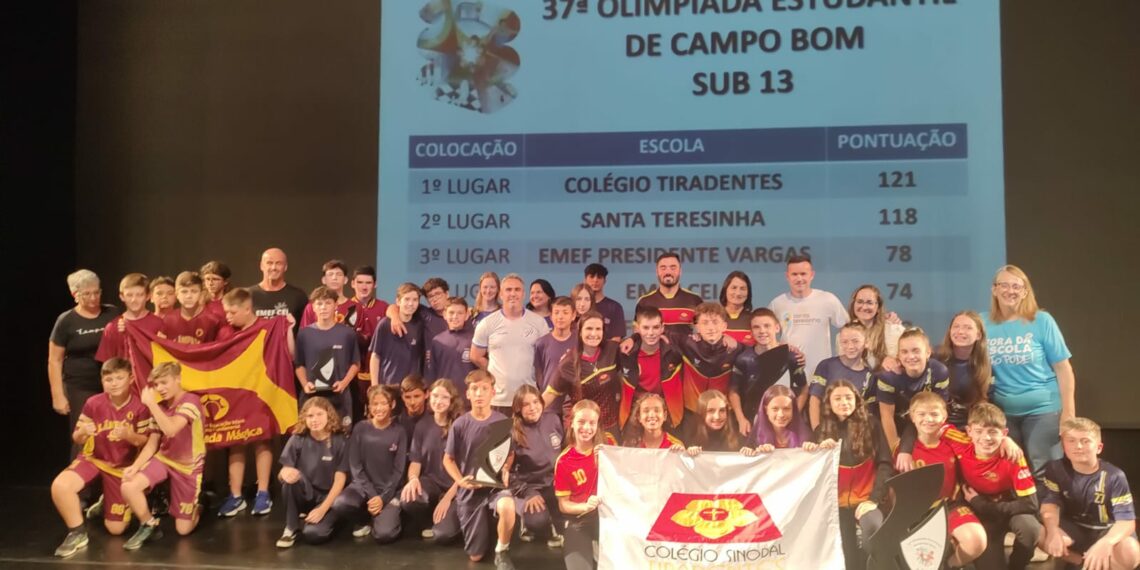 Melhores da 37ª Olimpíada Estudantil de Campo Bom recebem premiação