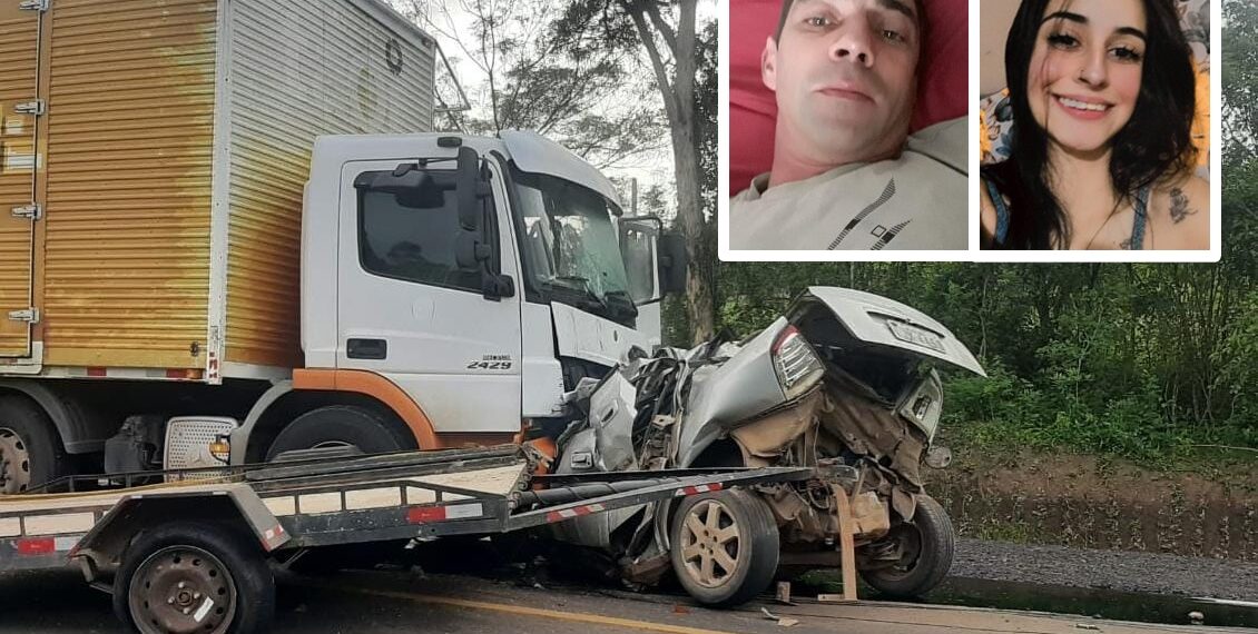 Vítimas de acidente com morte eram namorados; ele não resistiu e ela está em estado grave