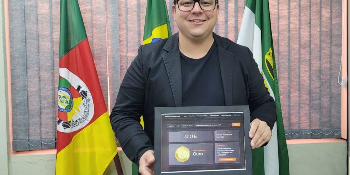 Legislativo de Sapiranga recebe Selo Ouro em Transparência Pública