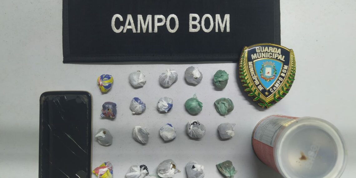 Guarda Municipal de Campo Bom realiza prisão por tráfico de drogas