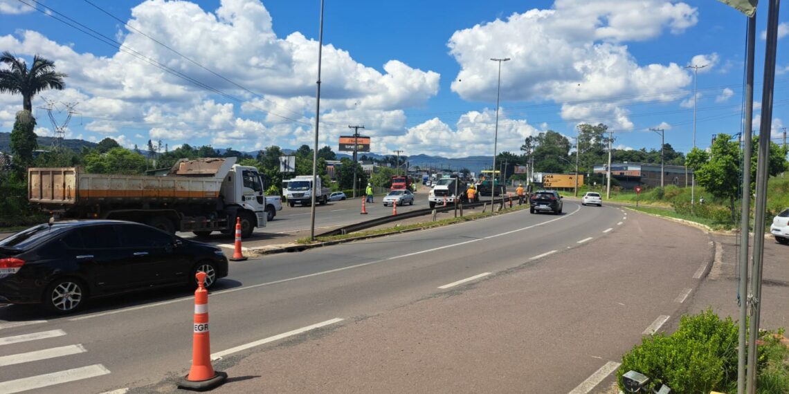 Obras na RS-239 exigem atenção dos motoristas