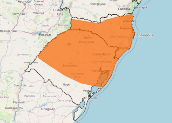 Inmet emite novo alerta para tempestade em parte do RS