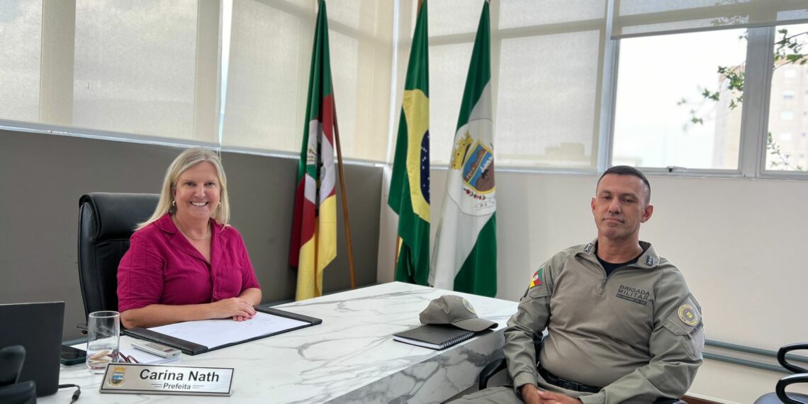 Comandante do 32º BPM realiza visita à prefeita de Sapiranga