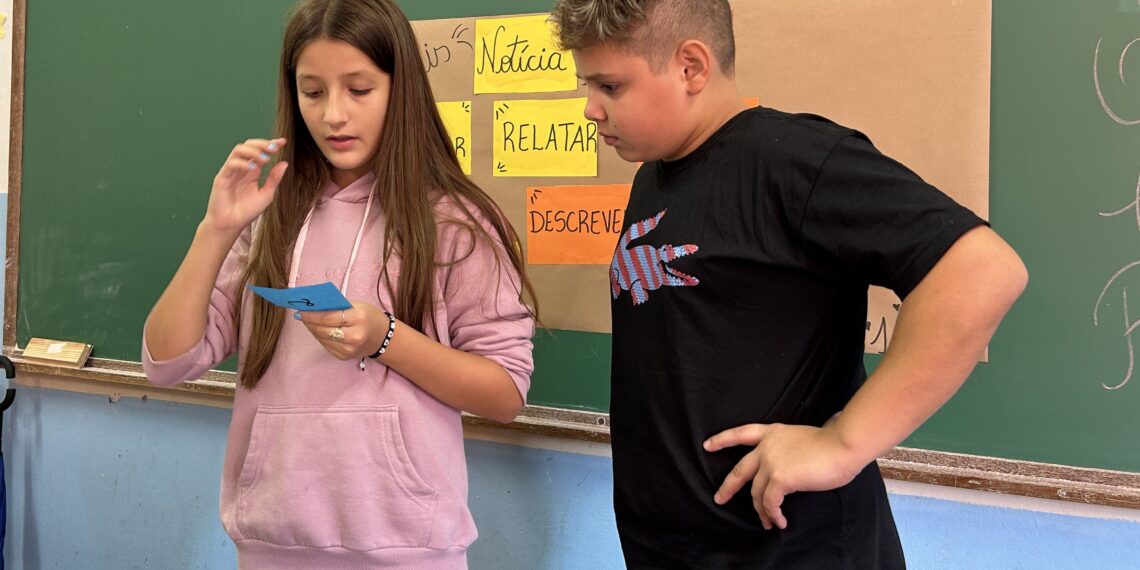 Alunos de Nova Hartz aprendem sobre gêneros textuais a partir do projeto Repercussão na Escola
