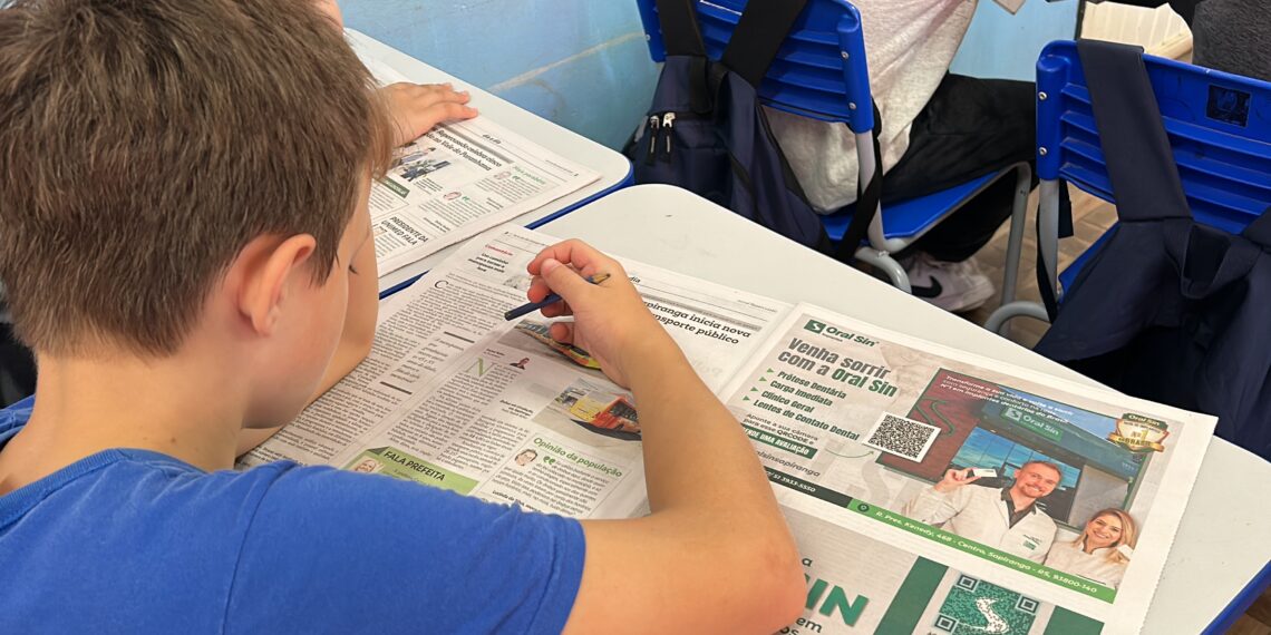 Alunos de Nova Hartz aprendem sobre gêneros textuais a partir do projeto Repercussão na Escola