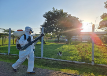 Sapiranga segue realizando pulverização contra a dengue nos bairros
