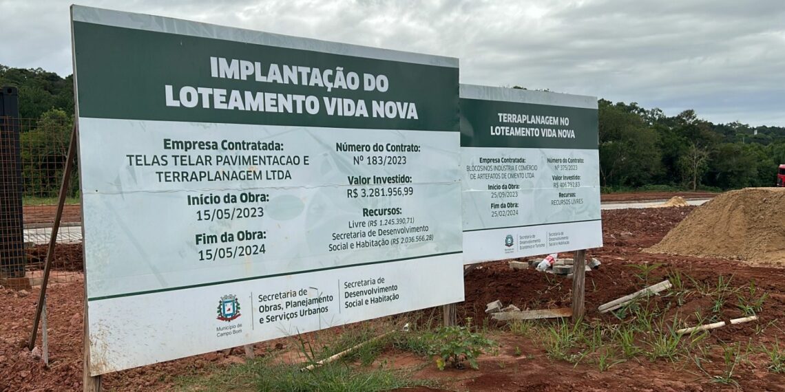 Vida Nova; Campo Bom encaminha fim de etapa em loteamento do bairro Aurora