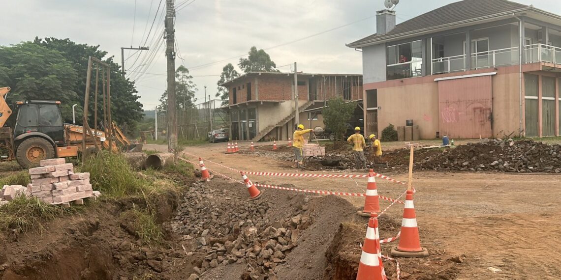Pavimentações do Pacote 5 começam no bairro Floresta, em Sapiranga