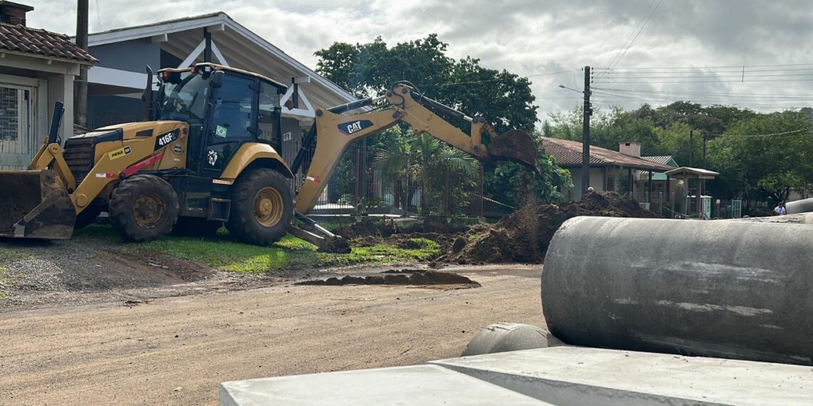 Prefeitura de Nova Hartz dá início a pavimentações no bairro Liberdade