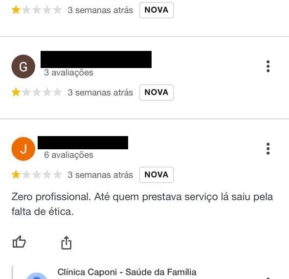 Avaliação negativa de clínica de saúde em site de buscas vai parar na Justiça