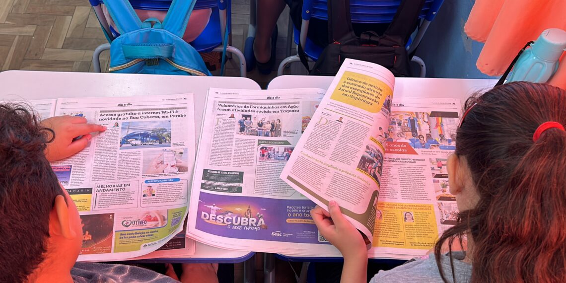Alunos de Nova Hartz aprendem sobre gêneros textuais a partir do projeto Repercussão na Escola