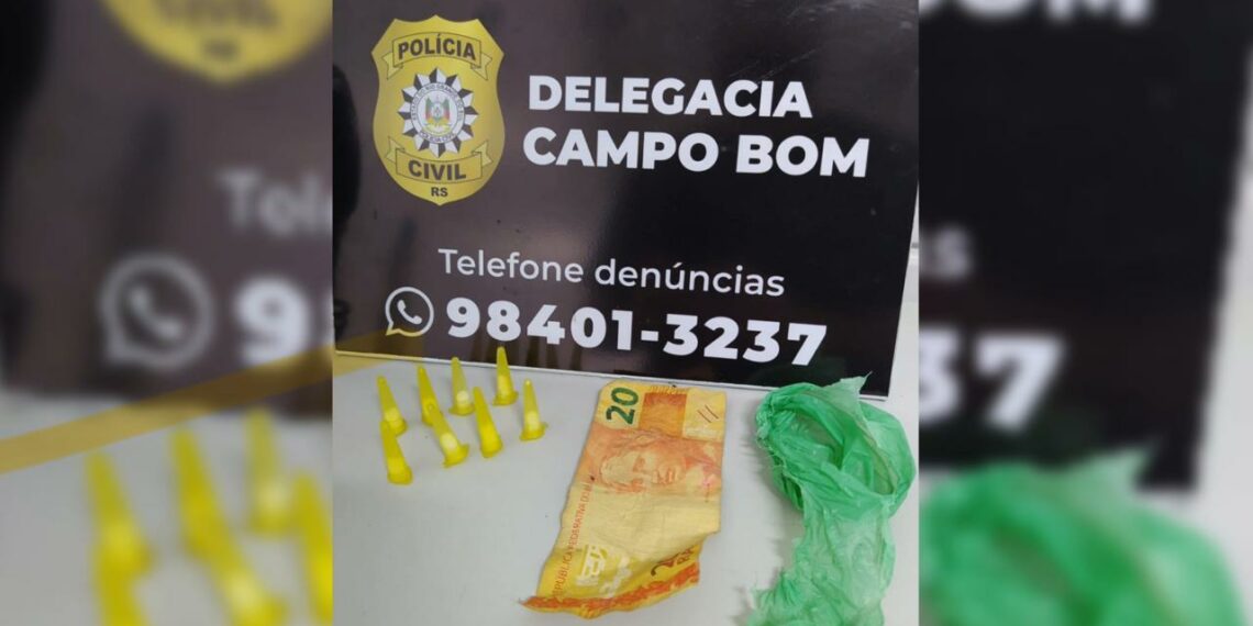 Polícia Civil de Campo Bom prende homem em flagrante por tráfico de drogas