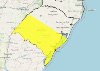 Inmet emite alerta para chuvas intensas em regiões do RS