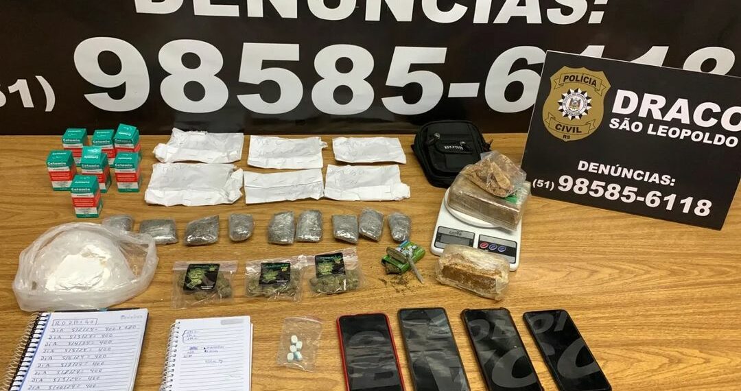 Homem e mulher são presos em Campo Bom em mais um caso de tele-entrega de drogas