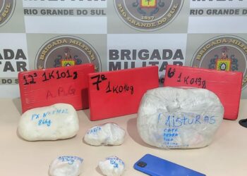 Ação da Brigada Militar descobre mais de R$ 1,5 milhão em cocaína em Sapiranga