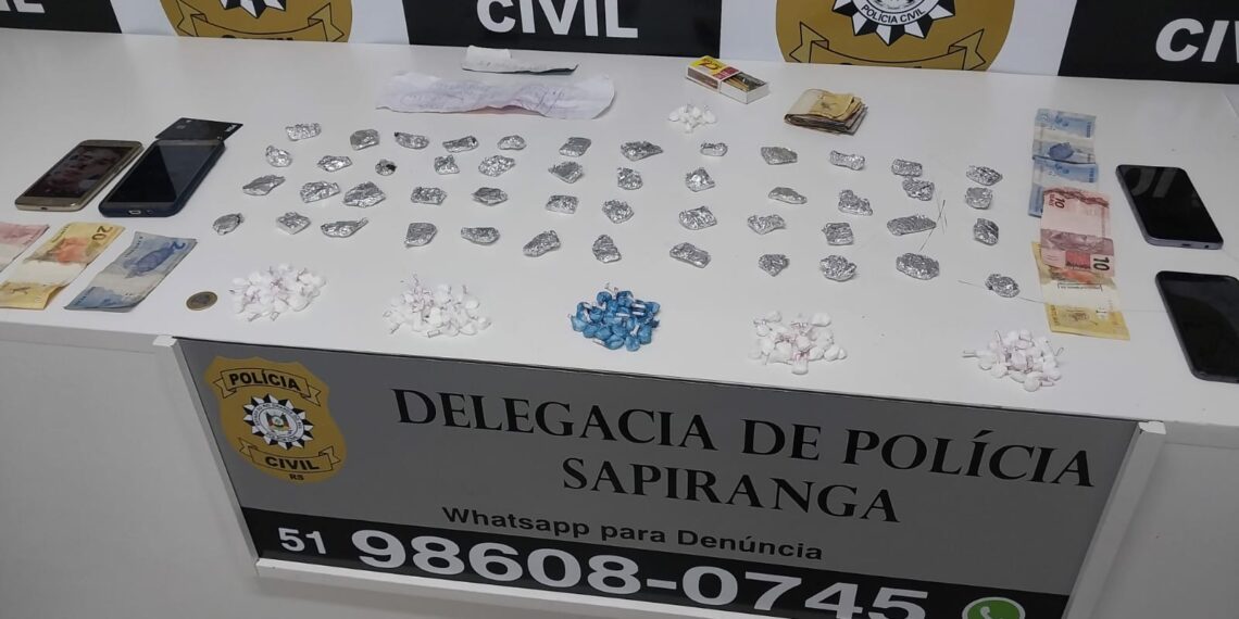 Polícia Civil de Sapiranga encontra em bar de fachada cocaína e maconha