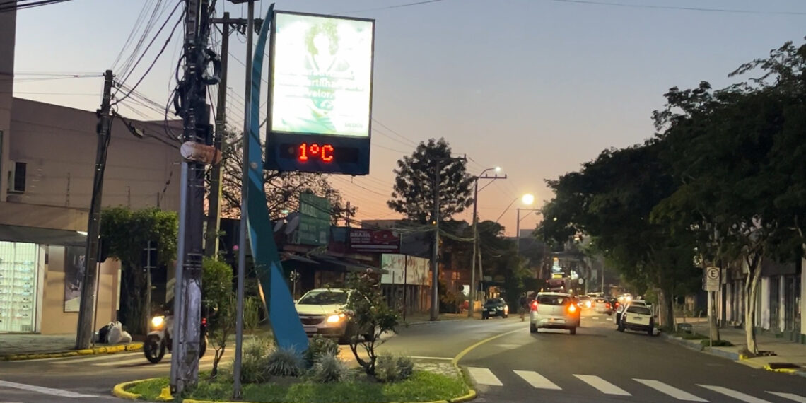 Massa de ar polar favorece temperaturas baixas no RS