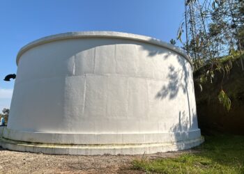 Obra do reservatório de um milhão de litros de água é concluída em Nova Hartz