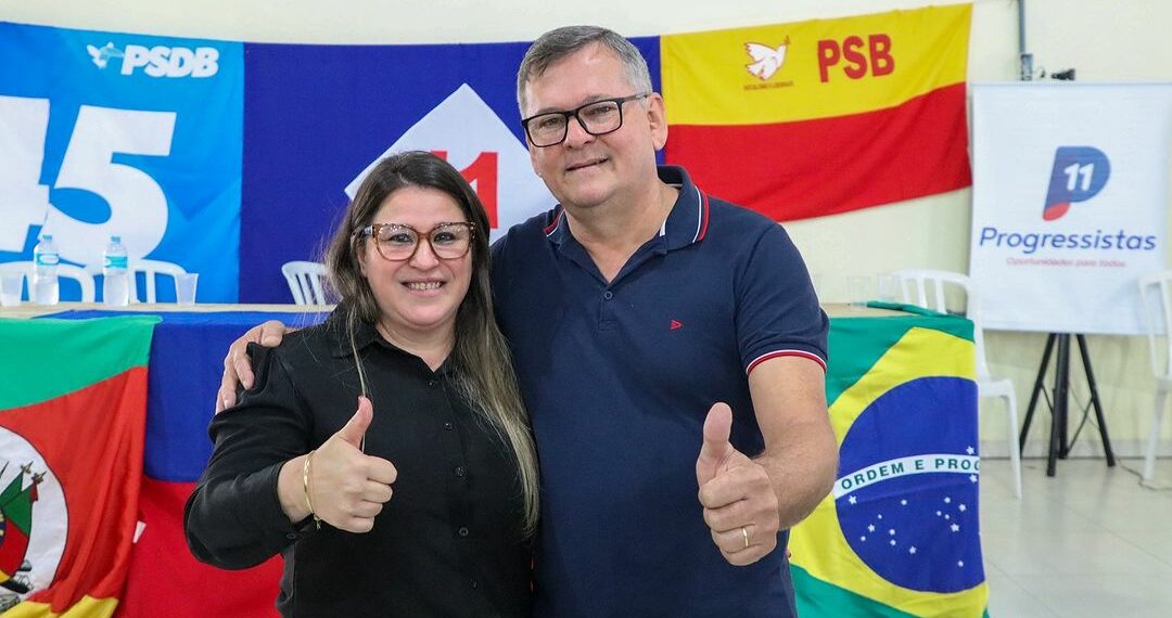 Convenção do PP confirma dupla Ari Schrepp e Daniela Zaltran à Prefeitura de Araricá