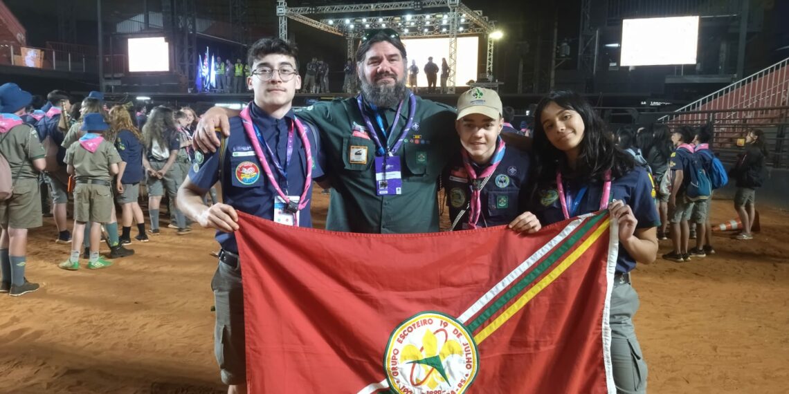 Escoteiros sapiranguenses representam o município em evento no estado de São Paulo