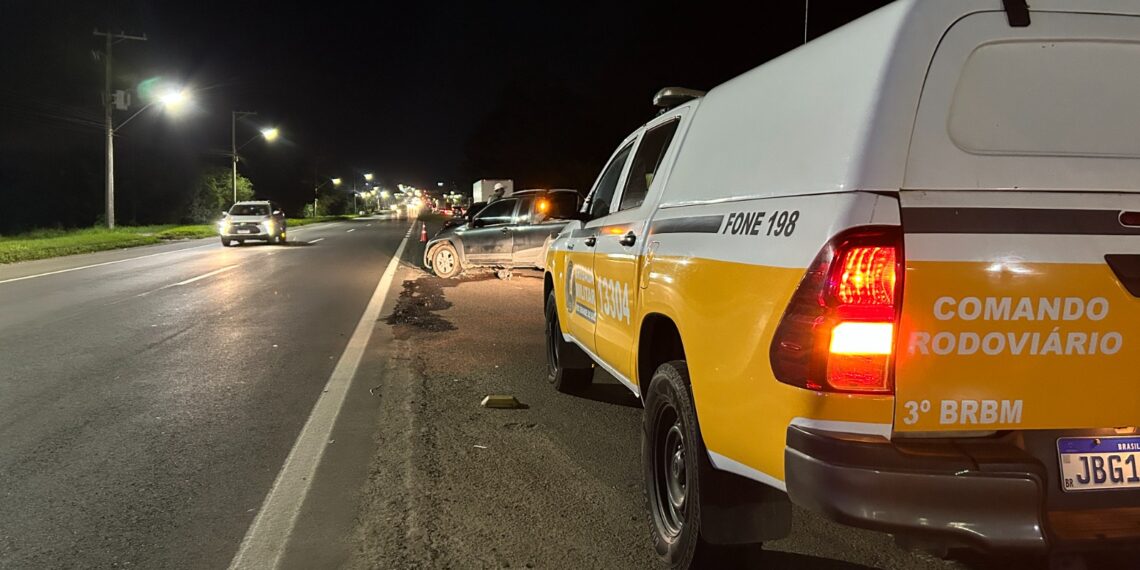 Comando Rodoviário registra colisão na ERS-239, em Sapiranga
