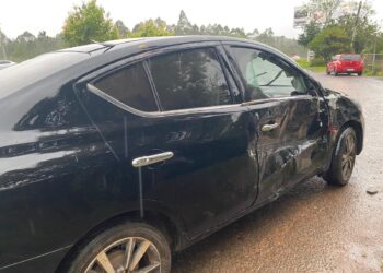 Mulher é socorrida em estado gravíssimo após acidente com moto na RS-239