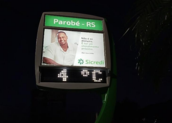 Frio intenso marca o início de semana no RS