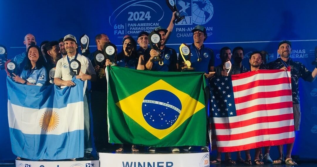 Atleta da AGVL é campeão do Pan-Americano de Parapente com a seleção brasileira