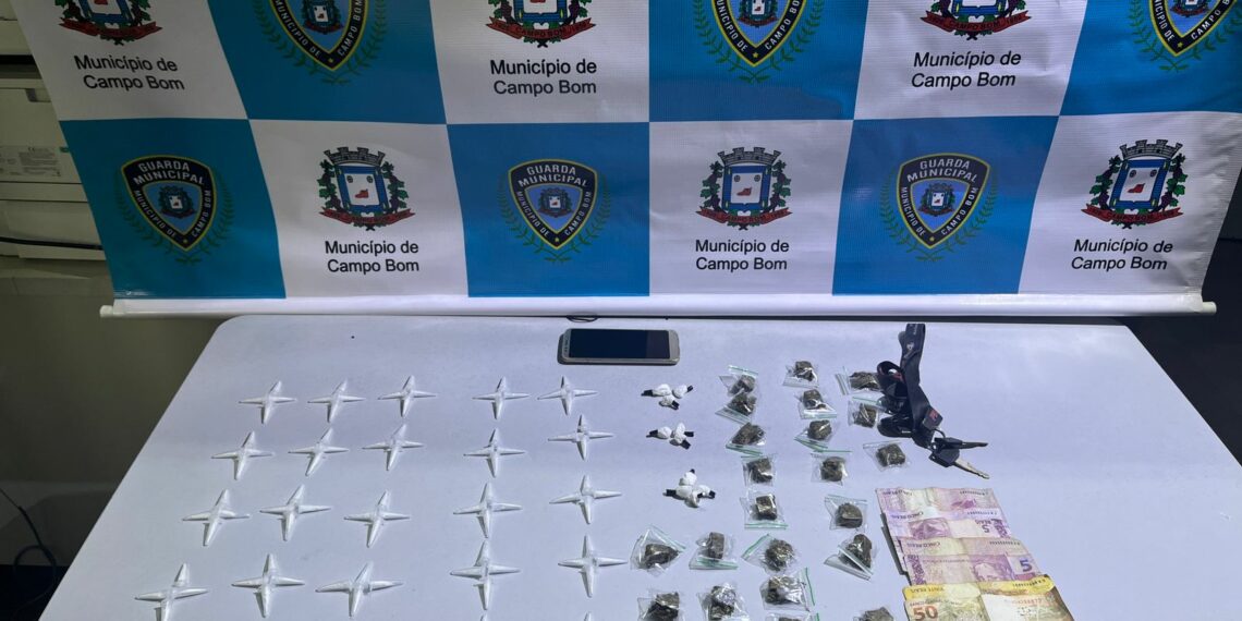 Dupla é presa por tráfico de drogas pela Guarda Municipal de Campo Bom