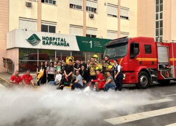 Hospital Sapiranga e Corpo de Bombeiros Militar realizam simulado durante a manhã de terça-feira