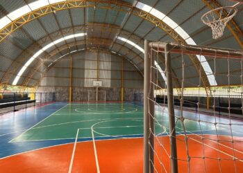 Quadra coberta da Emef Floresta, em Sapiranga, está pronta para ser entregue à comunidade escolar