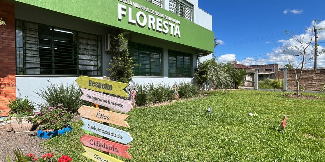 Quadra coberta da Emef Floresta, em Sapiranga, está pronta para ser entregue à comunidade escolar