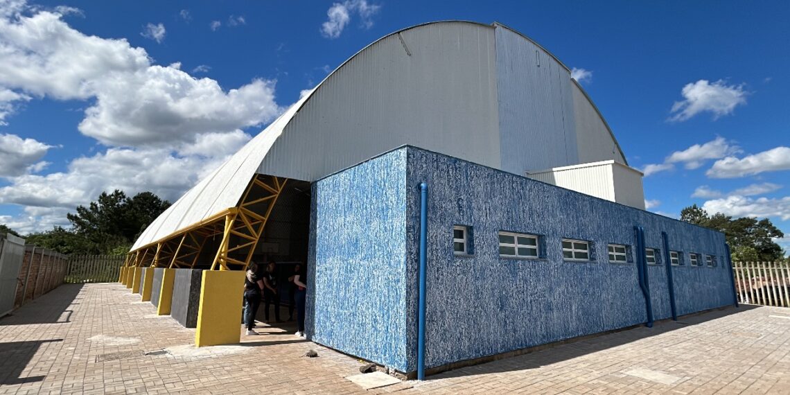 Quadra coberta da Emef Floresta, em Sapiranga, está pronta para ser entregue à comunidade escolar