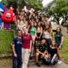 Caravana Salvando Vidas, agora, nas escolas, reunindo cerca de 40 jovens para doação de sangue