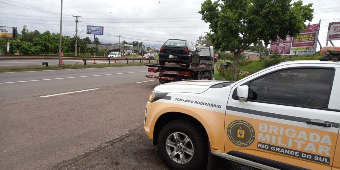 Motorista embriagado e sem CNH é preso RS-239, em Sapiranga