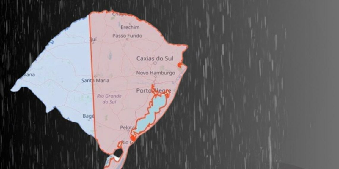 Defesa Civil do Estado alerta para temporais isolados, com chuva forte, raios e eventual queda de granizo
