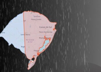 Defesa Civil do Estado alerta para temporais isolados, com chuva forte, raios e eventual queda de granizo