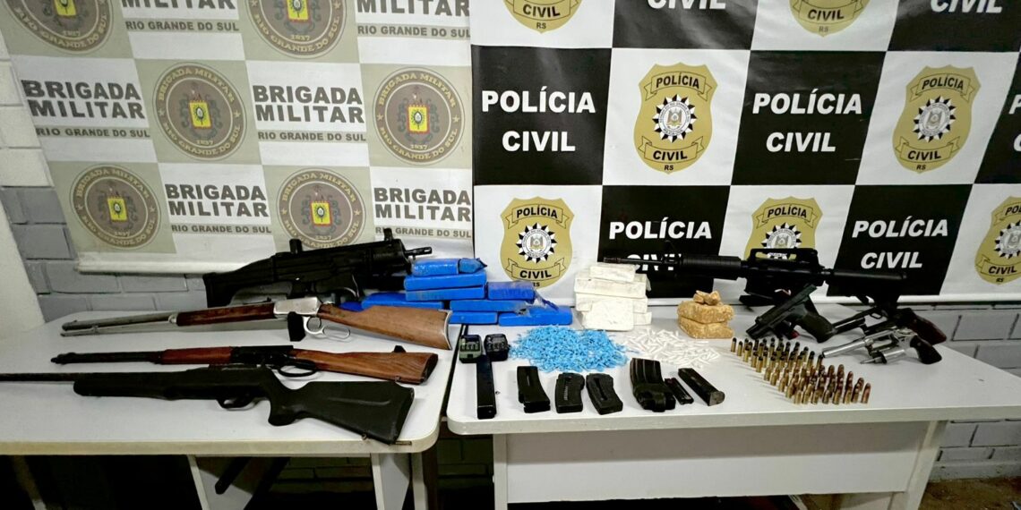 Arsenal encontrado em Campo Bom tem relação com furto de loja especializada em Novo Hamburgo