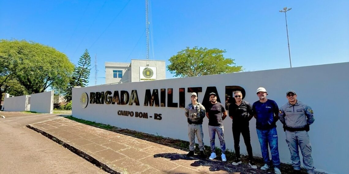 Brigada Militar de Campo Bom recebe nova fachada e reforça segurança na cidade