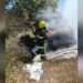 Bombeiros de Nova Hartz atuam em combate a chamas de veículo