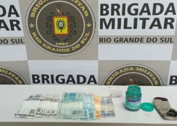 Brigada Militar de Nova Hartz prende dois homens por tráfico de drogas
