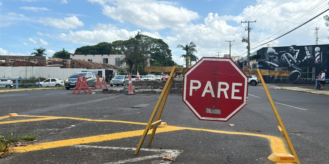 Sapiranga se atenta ao trânsito com a construção de rotatórias no bairro Centro