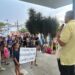 Comunidade escolar protesta em frente à Prefeitura de Campo Bom