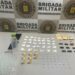 Polícia apreende lança perfume, crack, maconha e cocaína em abordagem