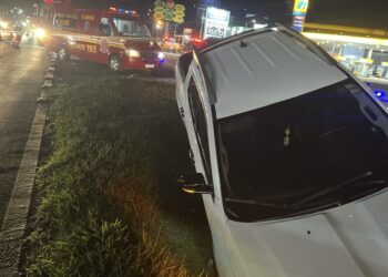 Saída de pista é registrada na RS-239, em Araricá